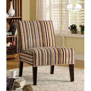  468F7S Armless Lounge Chair  Stripe  Pack of 2