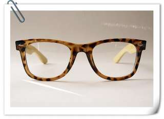 Bamboo Wooden Arms Vintage Retro Nerd Geek Tortoise Shell Clear Lens 