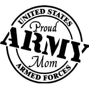  Proud Army Mom Vinyl Wall/car Decal