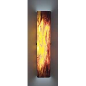 WPT CHAN RO, Channel Blown Glass Energy Star Wall Sconce Lighting, 2 