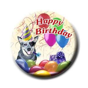  Australian Cattle Dog Happy Birthday Pin Badge Everything 