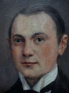 Ane Marie Hansen. Portrait of a young man. Dated 1915  