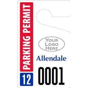   Parking Permit Template Reflective Hang Tags, 3 x 5