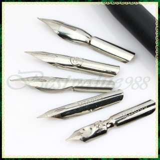 Acrylic Nail Art Tips Flower Line Drawing Painting Pen 5 Metal Heads 