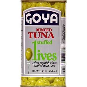 Goya Manzanilla Olives Stuffed with Tuna Grocery & Gourmet Food