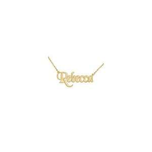 ZALES Nameplate Necklace in 10K Gold (3 8 Letters) ladies gold rings