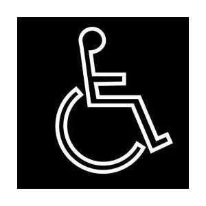 Sign,6x6,wheelchair Picto Only   BRADY  Industrial 