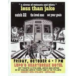 Less Than Jake Concert Poster Providence