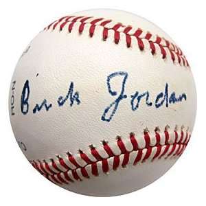  Buck Jordan Autographed / Signed Baseball (JSA) Sports 