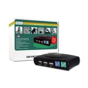  KVM Switch 1User (PS/2 &USB), 2Pcs (USB),, incl. 3port USB 2.0 HUB 