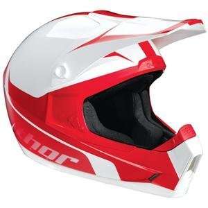  Thor Motocross Youth Quadrant Helmet   Medium/White/Red 