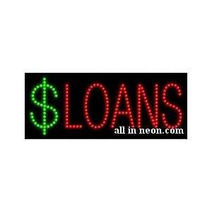 Loans Business LED Sign with Dollar Sign Detail Office 