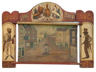 c1860 Punch and Judy Theatre with Puppets  