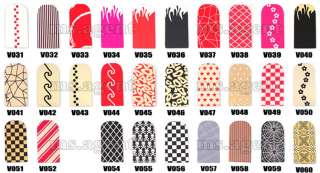 288 styles Nail Art Sticker Colorful Patch Foils Armour wraps 