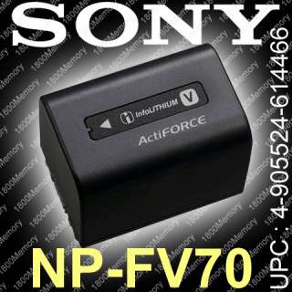 GENUINE SONY NP FV100 Handycam Battery NPFV100 NP FH100  