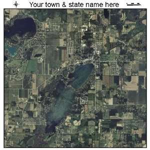   Photography Map of Twin Lakes, Wisconsin 2010 WI 