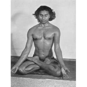  Yogi Vithaldas in the Padma Asan (Lotus Pose) One of the 