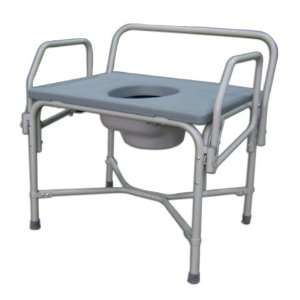  New   Bariatric Drop Arm Steel Commode   5655194 Beauty