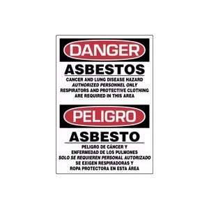 ASBESTOS CANCER AND LUNG DISEASE HAZARD AUTHORIZED PERSONNEL ONLY 