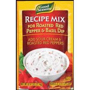 Good Seasons Recipe Mix for Roasted Red Pepper & Basil Dip   24 Pack