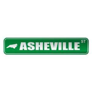   ASHEVILLE ST  STREET SIGN USA CITY NORTH CAROLINA