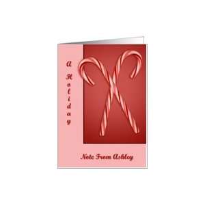  Double Candy Cane, A Note Holiday From Ashley Card Health 