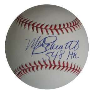  Autographed Mike Schmidt baseball inscribed 548 HR (MLB 