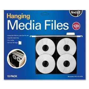  Find It Hanging CD/DVD Page,Top Loading   Poly   Black 