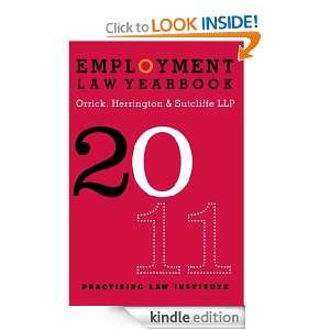 Employment Law Yearbook 2011 Orrick Herrington & Sutcliffe LLP 