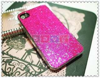 HOT PINK BLING HARD CASE COVER FOR APPLE IPHONE 4 4G  