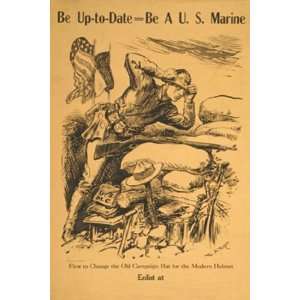  Be Up to date   Be a US Marine   Poster by William Allen 