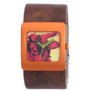 Andy Warhol Andy024 Pop Watch Brown leather band New  