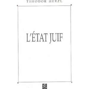  Letat juif Herzl Theodor Books