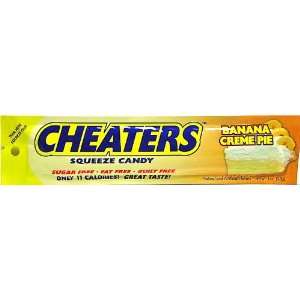 Cheaters Banana Cream Pie, 1.2 oz, 19 Calorie, Squeeze Candy  