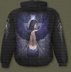 ENSLAVED ANGEL GOTHIC UNISEX HOODIE Two side design 2XL, very cool 