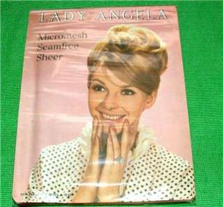 LARGE 1960s SHEER Lady Angela Sz10.5 Reinforced Heel Toe RHT Vintage 