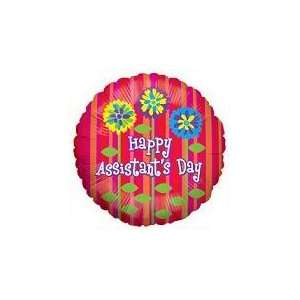  18 Happy Assistants Day Flowers   Mylar Balloon Foil 