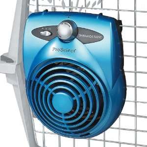  ProSelect Deluxe Thermostatic Pet Crate Fan, Ice Blue Pet 