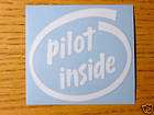 Pilot inside Jet Learjet Fly USAF Airplane Decal Vinyl