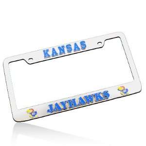  University of Kansas Jayhawks 3D Chrome License Frame 