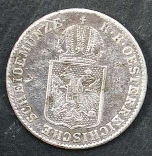AUSTRIA   Franz Joseph I   6 Kreuzer   1848   silver coin  