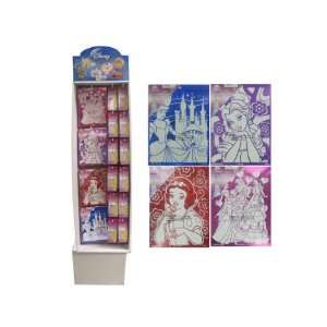 Bulk Pack of 24   Disney princess foil art with markers display (Each 