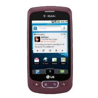 lg optimus t android phone burgundy t mobile by lg average customer 