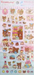 San X Rilakkuma Paris Sticker Sheet (SE99003)~KAWAII  