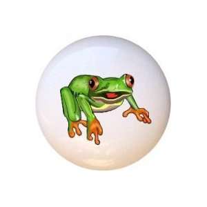  Red eyed Tree Frog Frogs Drawer Pull Knob