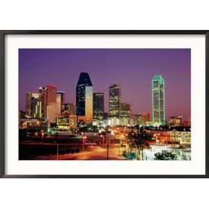  City Skyline Illuminated at Dusk, Dallas, United States of 