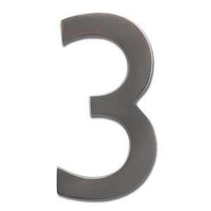  Architectural House Numbers with Dark Aged Copper Finish 