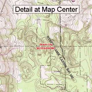  USGS Topographic Quadrangle Map   Union City, Pennsylvania 