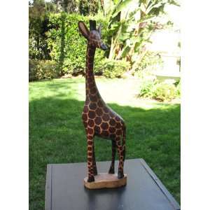  African Wooden Giraffe 12 Inches 