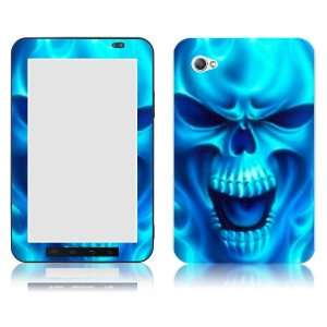   Art Decal Sticker Protector Accessories   Fire Blue Skull Computers